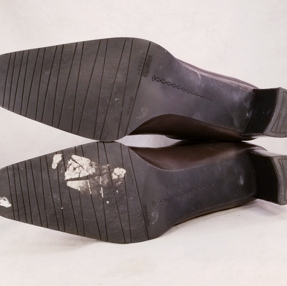 STUART WEITZMAN CHUNKY ANKLE BOOTS BACK ZIPPER SIZE 9.5 N OR 8.5 B - Picture 8 of 10